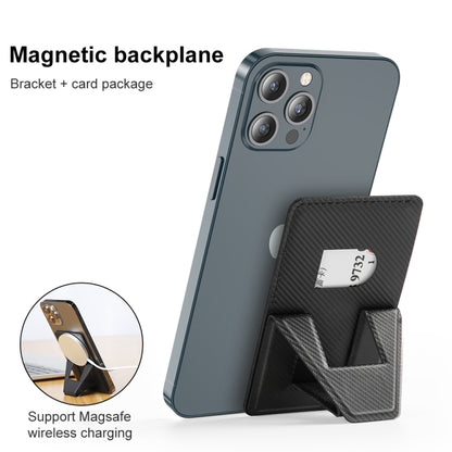 Mutural Universal PU + Magnet Phone Holder with Card Slot for Mobile Phnes Above 5.8 inch(Black) - Hand-Sticking Bracket by Mutural | Online Shopping South Africa | PMC Jewellery