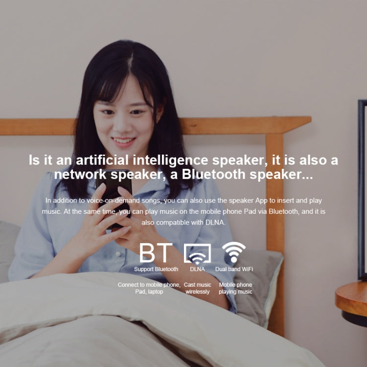 Xiaomi AI Speaker Support Dual-band WiFi & Bluetooth 4.1 & A2DP Music Playback - Desktop Speaker by Xiaomi | Online Shopping South Africa | PMC Jewellery | Buy Now Pay Later Mobicred