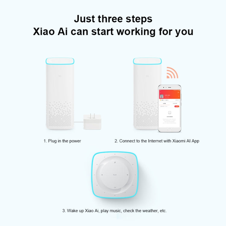 Xiaomi AI Speaker Support Dual-band WiFi & Bluetooth 4.1 & A2DP Music Playback - Desktop Speaker by Xiaomi | Online Shopping South Africa | PMC Jewellery | Buy Now Pay Later Mobicred