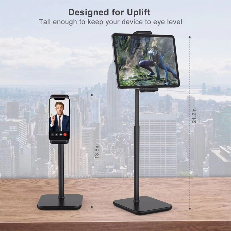 Desktop Liftable Anti-Skid Mobile Phone and Tablet Holder (Black) - Desktop Holder by PMC TechLife | Online Shopping South Africa | PMC TechLife