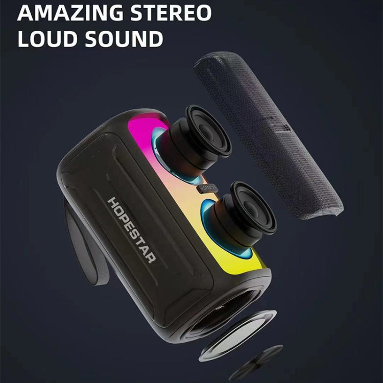 HOPESTAR Party 110 Mini Colorful Lights Wireless Bluetooth Speaker (Black) - free shipping - PMC TechLife - Order now!