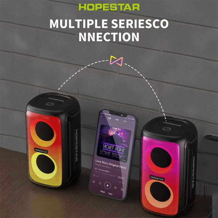 HOPESTAR Party 110 Mini Colorful Lights Wireless Bluetooth Speaker (Black) - free shipping - PMC TechLife - Order now!
