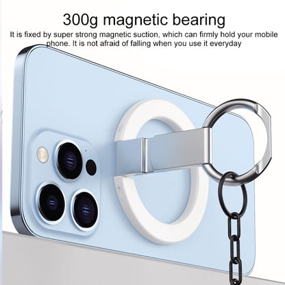 MagSafe Magnetic Adhesive Free Double Joint Ring Holder For iPhone 13 Series / iPhone 12 Series(Blue) - Ring Holder by PMC Jewellery | Online Shopping South Africa | PMC Jewellery