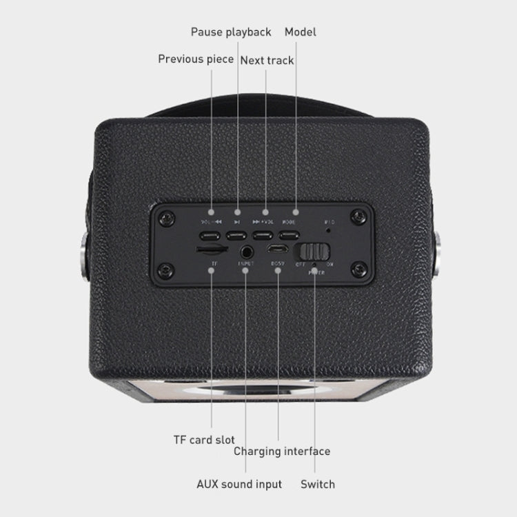 Handheld Wireless Bluetooth Speaker (Black) - Desktop Speaker by PMC TechLife | Online Shopping South Africa | PMC TechLife