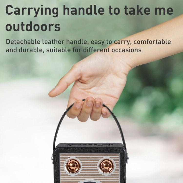 Handheld Wireless Bluetooth Speaker (Brown) - Desktop Speaker by PMC TechLife | Online Shopping South Africa | PMC TechLife
