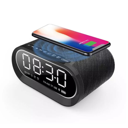 EBS-028 Wireless Charging Bluetooth Speaker Bluetooth 5.0 (Black) - Desktop Speaker by PMC Jewellery | Online Shopping South Africa | PMC Jewellery