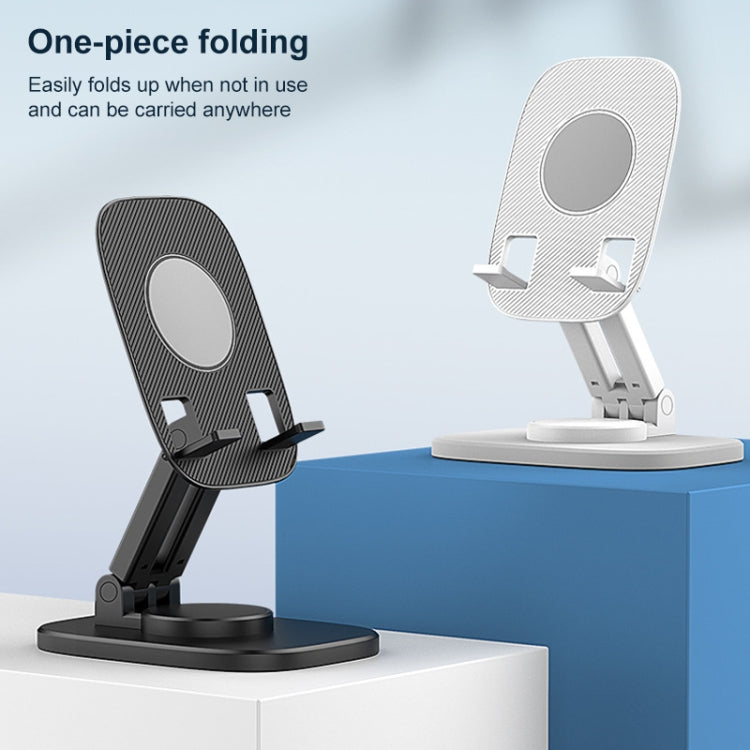 FD5 B028 Foldable Rotating Desktop Phone Tablet Holder (White) - Desktop Holder by PMC TechLife | Online Shopping South Africa | PMC TechLife