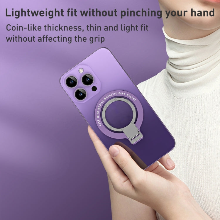 Ultra-thin Metal Phone Holder (Purple) - Ring Holder by PMC Jewellery | Online Shopping South Africa | PMC Jewellery