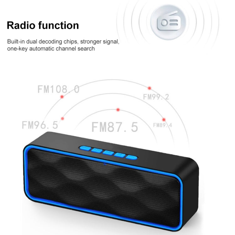 SC211 Pro Outdoor Multi-function Card Wireless Bluetooth Speaker Standard Edition (Black) - Desktop Speaker by PMC Jewellery | Online Shopping South Africa | PMC Jewellery