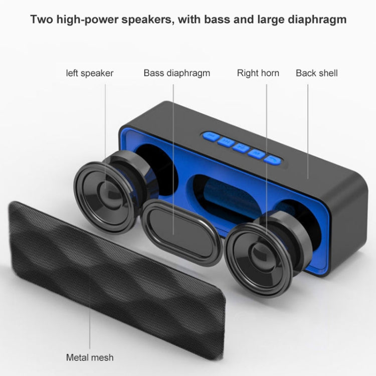 SC211 Pro Outdoor Multi-function Card Wireless Bluetooth Speaker Upgraded Version(Black) - Desktop Speaker by PMC Jewellery | Online Shopping South Africa | PMC Jewellery