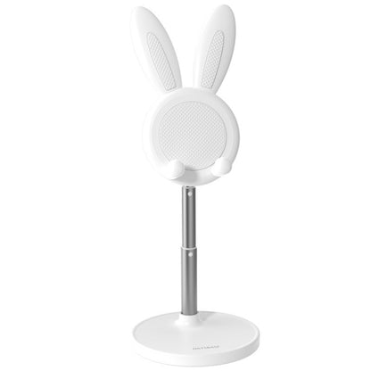 03247 Rabbit Retractable Phone Lazy Bracket Foldable Desktop Holder(White) - Desktop Holder by PMC Jewellery | Online Shopping South Africa | PMC Jewellery