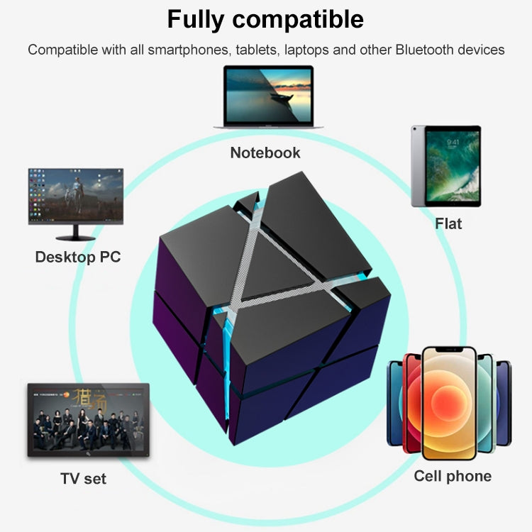 Qone 2 Cube Mini Portable Card Wireless Bluetooth Speaker(Pink) - Mini Speaker by PMC TechLife | Online Shopping South Africa | PMC TechLife
