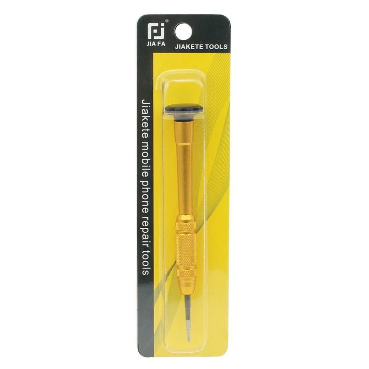 JIAFA JF-609-0.6Y Tri-point 0.6 Repair Screwdriver for iPhone X/ 8/ 8P/ 7/ 7P & Apple Watch(Gold) - Screwdriver by JIAFA | Online Shopping South Africa | PMC Jewellery