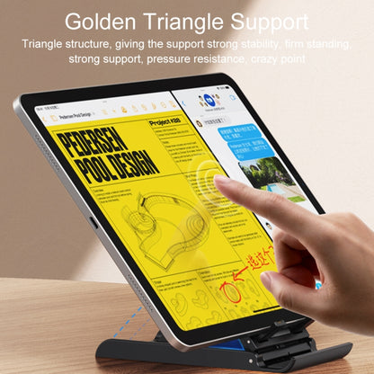 USAMS US-ZJ073 Retractable Folding Desktop Tablet Phone Holder (Black) - Desktop Holder by USAMS | Online Shopping South Africa | PMC Jewellery