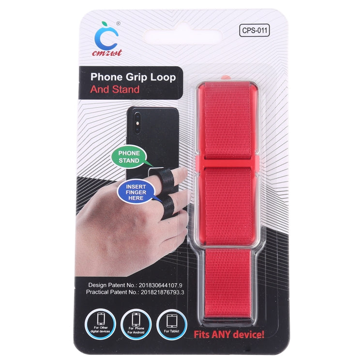 CPS-011 Universal Phone Grip Loop & Stand Holder (Red) - Ring Holder by PMC TechLife | Online Shopping South Africa | PMC TechLife