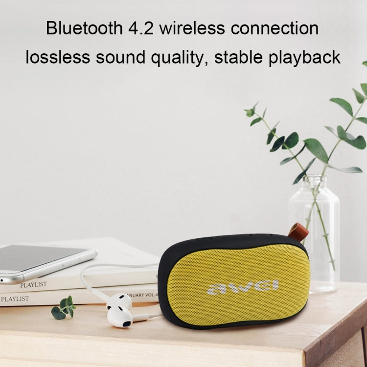 awei Y900 Mini Portable Wireless Bluetooth Speaker Noise Reduction Mic, Support TF Card / AUX (Black) - Mini Speaker by awei | Online Shopping South Africa | PMC Jewellery