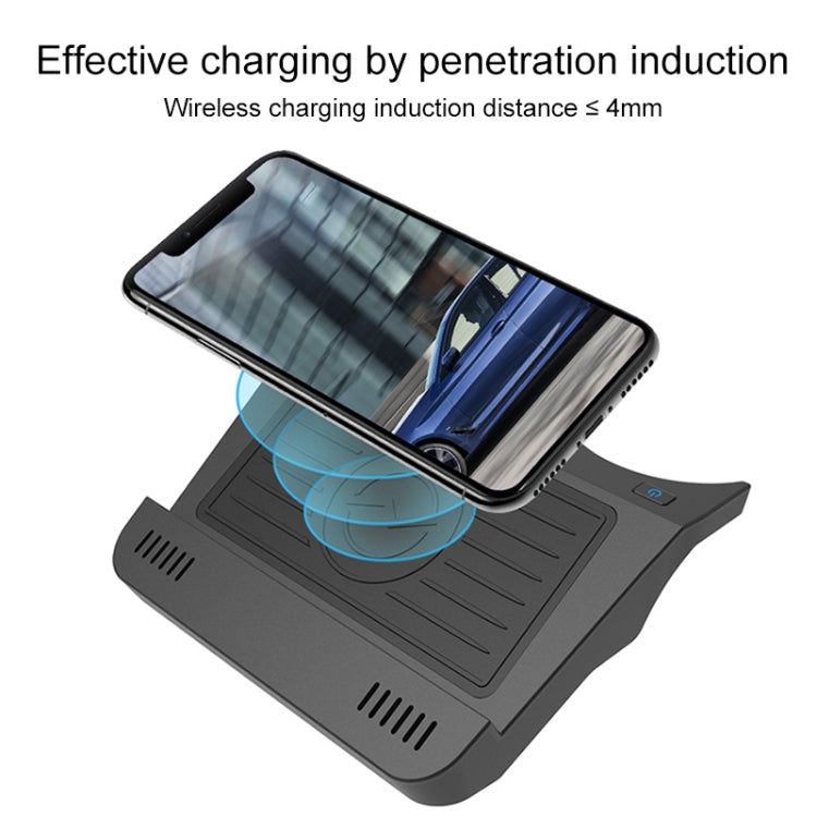 10W Car Fast Charging Wireless Charger for BMW 5 Series 2017-2021 / 6 Series 2018-2019, Left Driving(Black) - DIY Modified Charger by PMC Jewellery | Online Shopping South Africa | PMC Jewellery