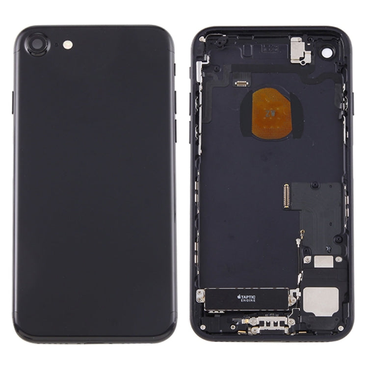 Battery Back Cover Assembly with Card Tray for iPhone 7(Jet Black) - Back Cover by PMC Jewellery | Online Shopping South Africa | PMC Jewellery