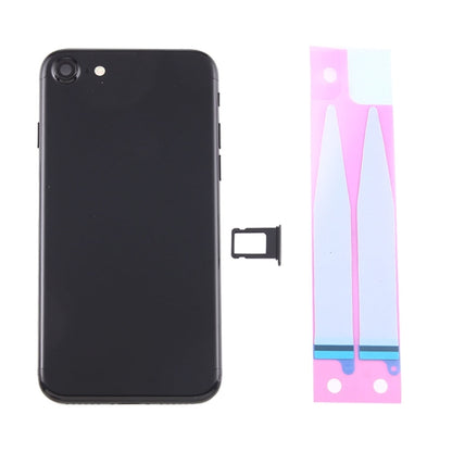 Battery Back Cover Assembly with Card Tray for iPhone 7(Jet Black) - Back Cover by PMC Jewellery | Online Shopping South Africa | PMC Jewellery