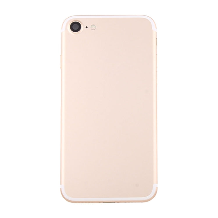 Battery Back Cover Assembly with Card Tray for iPhone 7 (Gold) - Back Cover by PMC Jewellery | Online Shopping South Africa | PMC Jewellery