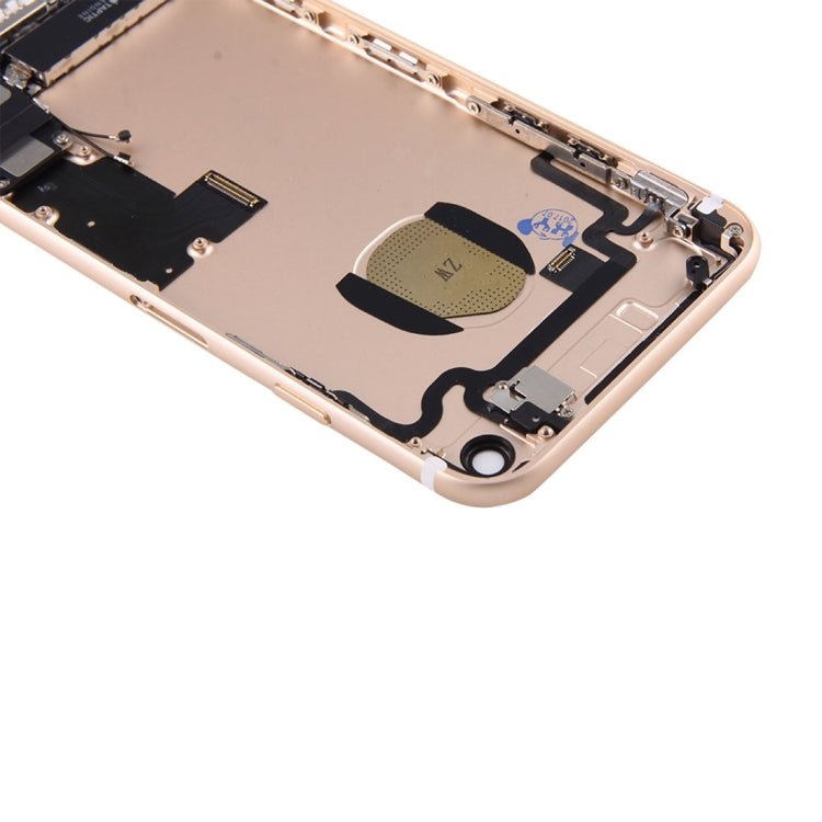 Battery Back Cover Assembly with Card Tray for iPhone 7 (Gold) - Back Cover by PMC Jewellery | Online Shopping South Africa | PMC Jewellery