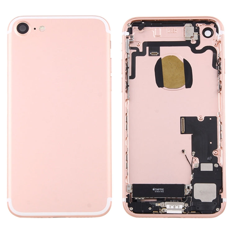 Battery Back Cover Assembly with Card Tray for iPhone 7(Rose Gold) - Back Cover by PMC Jewellery | Online Shopping South Africa | PMC Jewellery