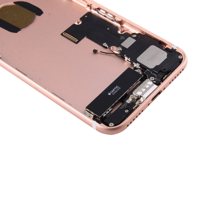 Battery Back Cover Assembly with Card Tray for iPhone 7(Rose Gold) - Back Cover by PMC Jewellery | Online Shopping South Africa | PMC Jewellery