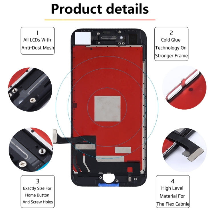Original LCD Screen for iPhone 8 with Digitizer Full Assembly(Black) - free shipping - PMC TechLife - Order now!