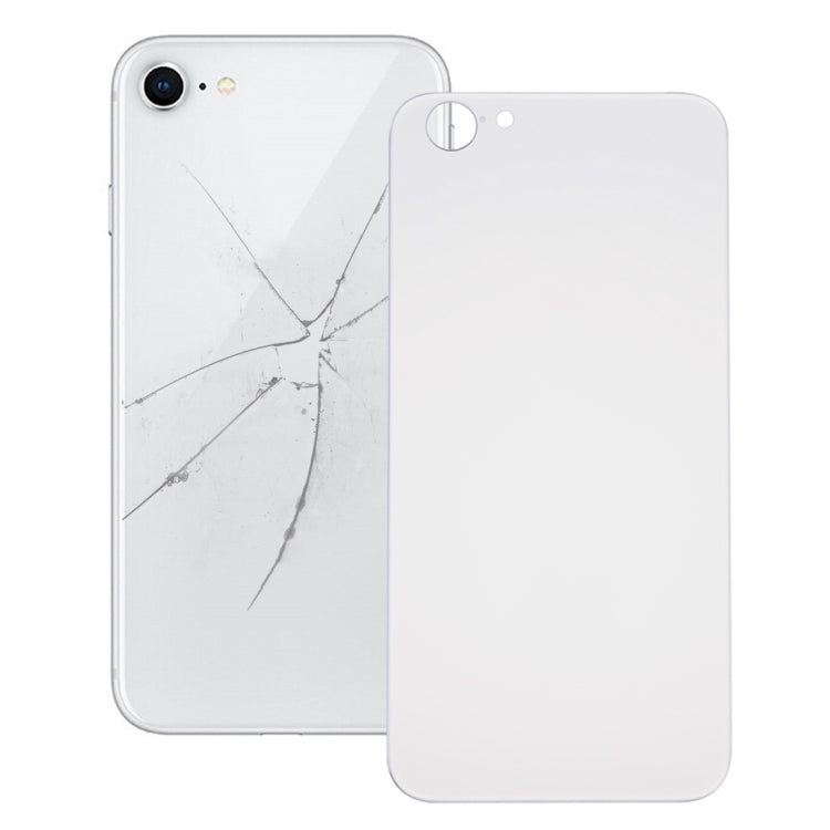 Glass Battery Back Cover for iPhone 8 (Silver) - Back Cover by PMC TechLife | Online Shopping South Africa | PMC TechLife