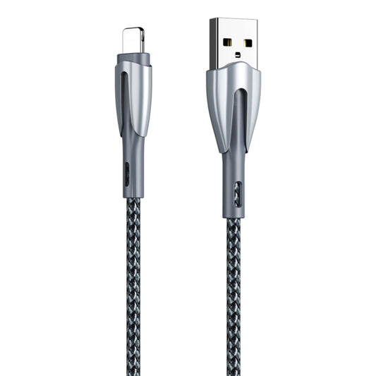 REMAX RC-162i Armor Series 3A USB to 8 Pin Charging Cable, Cable Length: 1m (Silver) - Normal Style Cable by REMAX | Online Shopping South Africa | PMC Jewellery