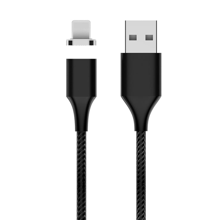 M11 3A USB to 8 Pin Nylon Braided Magnetic Data Cable, Cable Length: 1m (Black) - Charging Cable & Head by PMC Jewellery | Online Shopping South Africa | PMC Jewellery