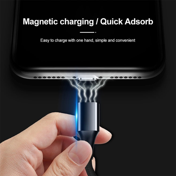 M11 5A USB to 8 Pin Nylon Braided Magnetic Data Cable, Cable Length: 1m (Blue) - Charging Cable & Head by PMC TechLife | Online Shopping South Africa | PMC TechLife