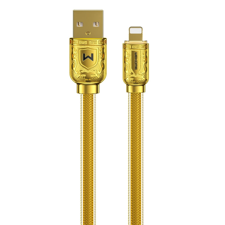 WK WDC-161 6A 8 Pin Fast Charging Data Cable, Length: 1m(Gold) - Normal Style Cable by WK | Online Shopping South Africa | PMC Jewellery | Buy Now Pay Later Mobicred