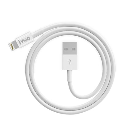 IVON CA70 8 Pin Fast Charging Data Cable, Length: 1m (White) - Normal Style Cable by IVON | Online Shopping South Africa | PMC Jewellery