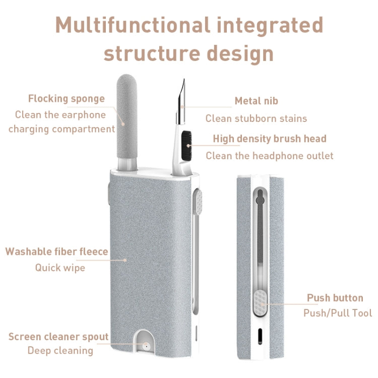 Q6 5 in 1 Wireless Earphone Charging Box Mobile Phone Screen Cleaning Kit - Other Accessories by PMC Jewellery | Online Shopping South Africa | PMC Jewellery