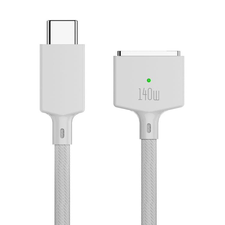 140W USB-C / Type-C to MagSafe 3 Magnetic Fast Charging Cable, Length:2m (White) - Cable & Adapter by PMC Jewellery | Online Shopping South Africa | PMC Jewellery