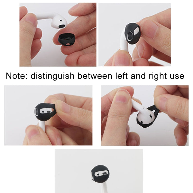 1 Pair Wireless Bluetooth Earphone Silicone Ear Caps Earpads for Apple AirPods(Transparent) - Anti-dust & Ear Caps by PMC Jewellery | Online Shopping South Africa | PMC Jewellery