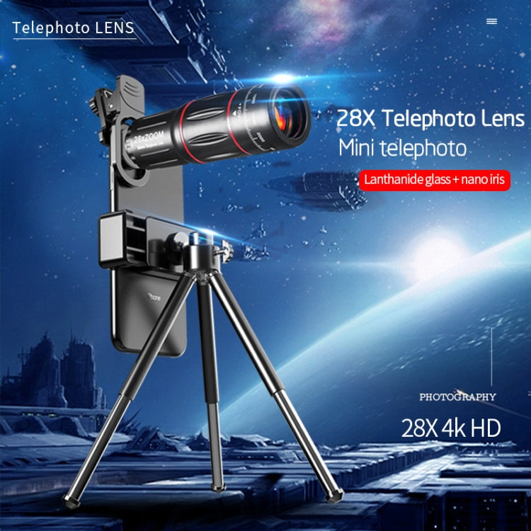 W28-QK Mobile Phone Universal Lens Telescope 28X Big Pocket Set - Combination Lens by PMC TechLife | Online Shopping South Africa | PMC TechLife