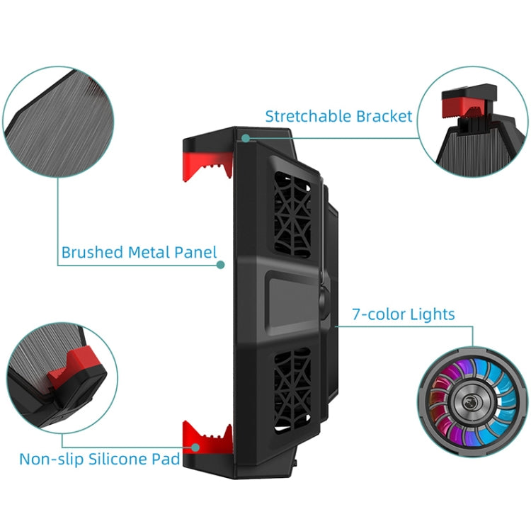 MB-F3 Mobile Phone Live Broadcast Gaming Semiconductor Radiator Back Clamp Cooling Fan - Cooling Fan Radiator by PMC Jewellery | Online Shopping South Africa | PMC Jewellery