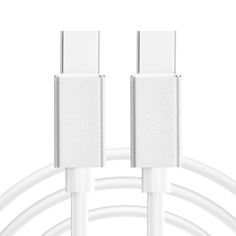 1m USB-C / Type-C to Type-C Live Broadcast Sound Card Connection Cable (White) - Video & Audio Cable by PMC Jewellery | Online Shopping South Africa | PMC Jewellery