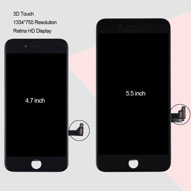 Original LCD Screen for iPhone 8 Plus with Digitizer Full Assembly(White) - free shipping - PMC TechLife - Order now!