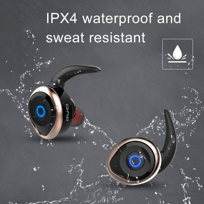 AWEI T1 Sports Headset IPX4 Waterproof Wireless Bluetooth V4.2 Stereo Earphone, Support TWS(Black) - TWS Earphone by awei | Online Shopping South Africa | PMC Jewellery | Buy Now Pay Later Mobicred