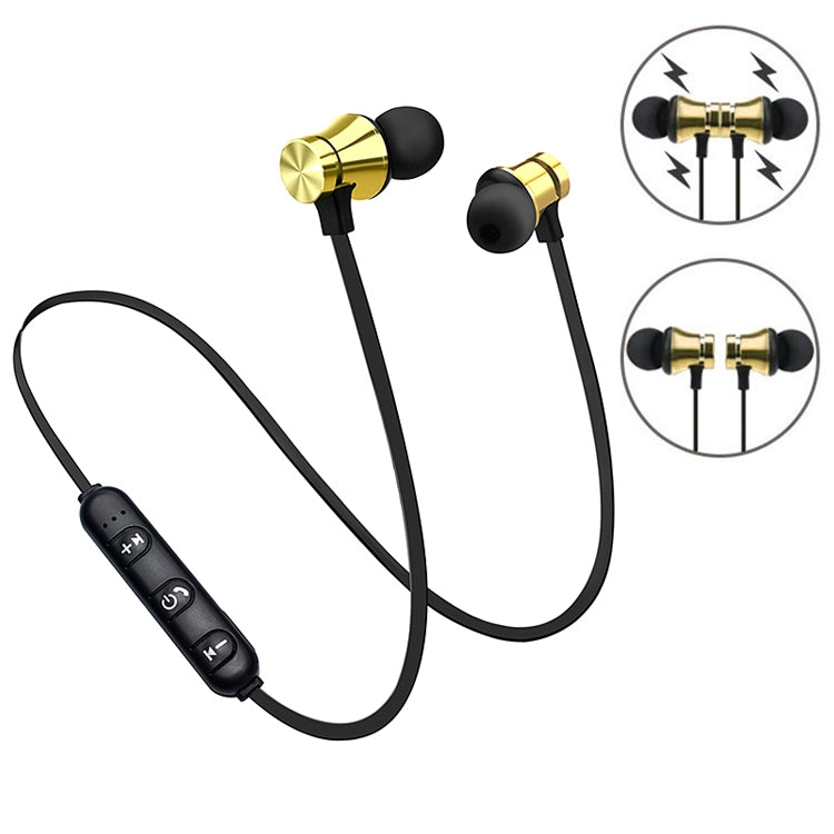 XT11 Magnetic In-Ear Wireless Bluetooth V4.2 Earphones(Gold) - Neck-mounted Earphone by PMC TechLife | Online Shopping South Africa | PMC TechLife