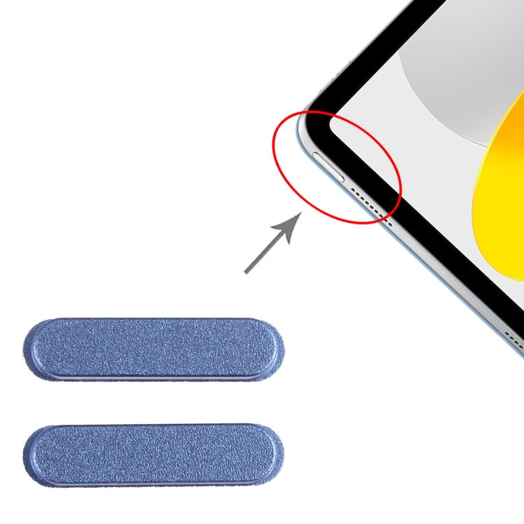 1 Pair Power Control Button For iPad 2022 10.9 inch A2696 A2757 (Blue) - iPad Parts by PMC TechLife | Online Shopping South Africa | PMC TechLife