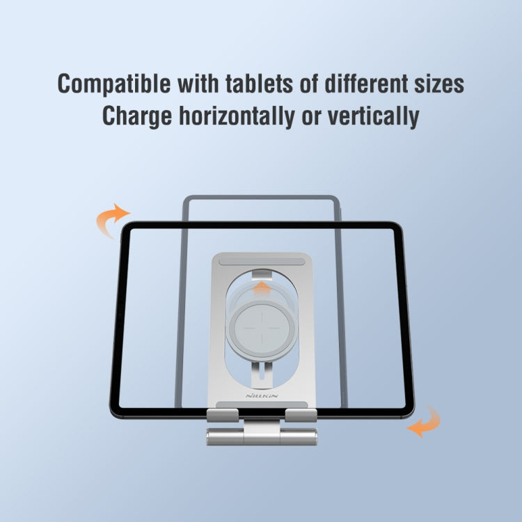 NILLKIN PowerHold Tablet Wireless Charging Stand (Silver) - free shipping - PMC TechLife - Order now!