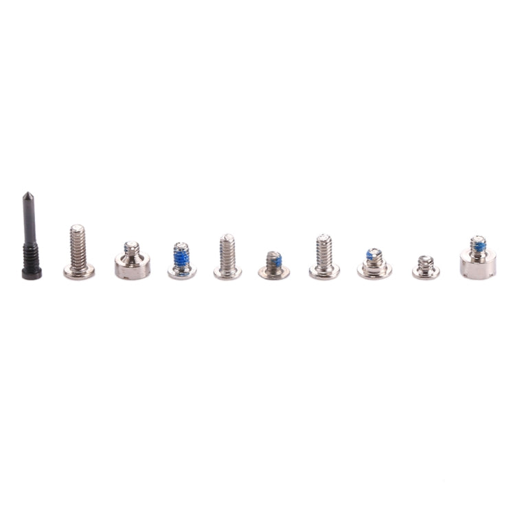 Complete Set Screws and Bolts for iPhone X(Black) - Metal Parts by PMC TechLife | Online Shopping South Africa | PMC TechLife
