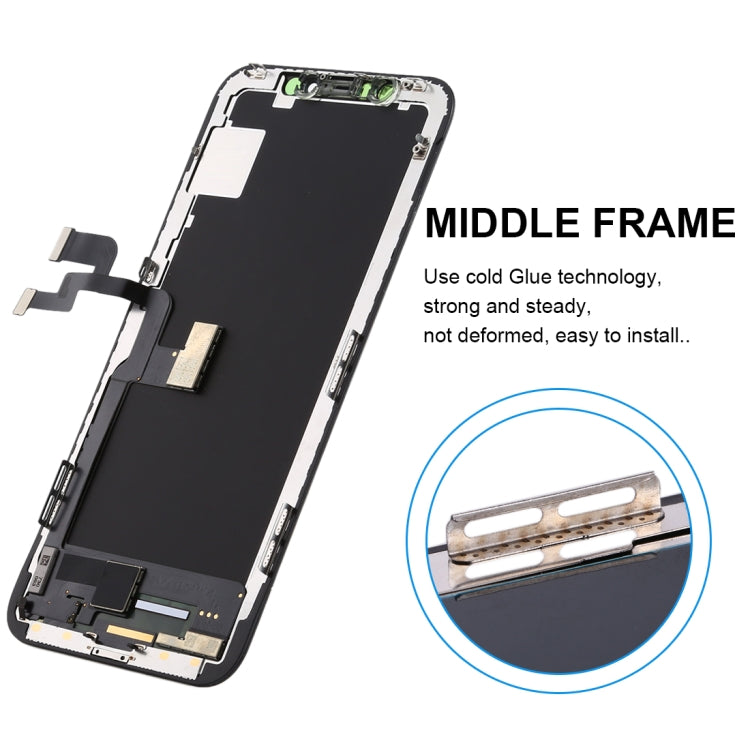 Soft OLED LCD Screen for iPhone X with Digitizer Full Assembly(Black) - LCD Related Parts by PMC Jewellery | Online Shopping South Africa | PMC Jewellery