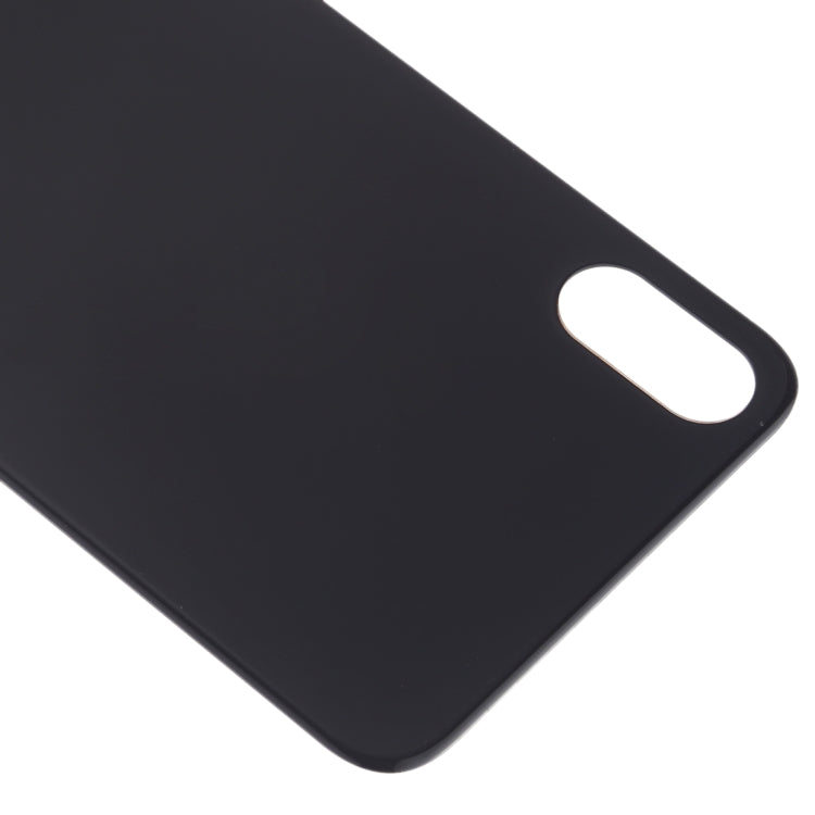 Easy Replacement Big Camera Hole Glass Back Battery Cover with Adhesive for iPhone X(Black) - Back Cover by PMC TechLife | Online Shopping South Africa | PMC TechLife | Buy Now Pay Later Mobicred