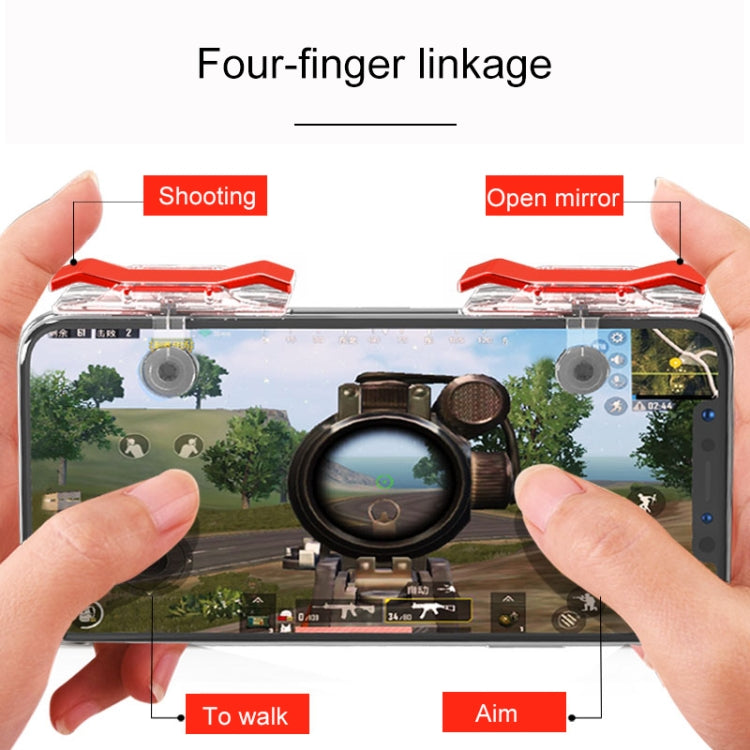 E9 Electroplating Design Press Eat Chicken Mobile Phone Trigger Shooting Controller Button Handle - Handle Shooter by PMC TechLife | Online Shopping South Africa | PMC TechLife