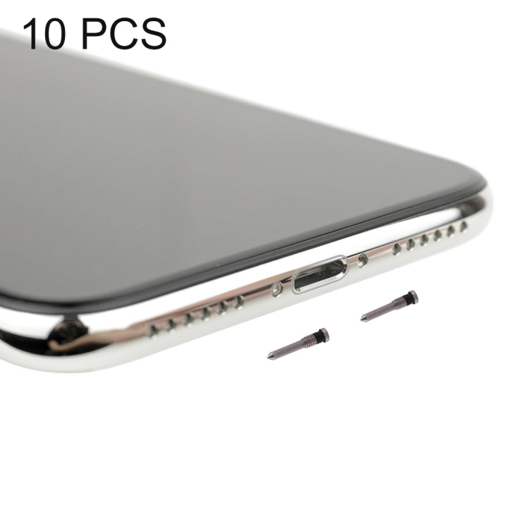 10 PCS Charging Port Screws for iPhone X(White) - free shipping - PMC TechLife - Order now!